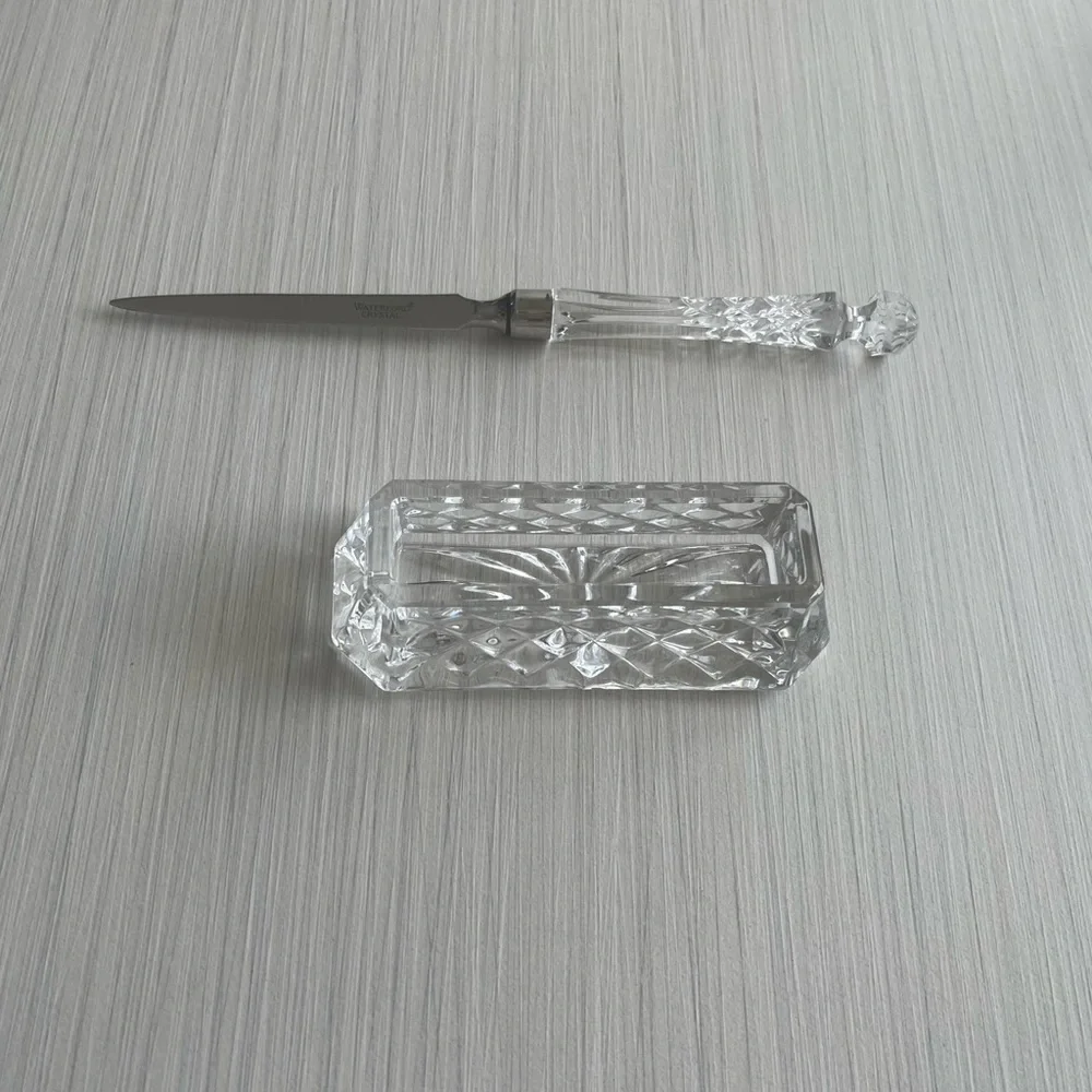Crystal card holder & letter opener - Picture 10 of 10